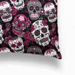 Tattoo inspired 'Day of the Dead' Cushion Cover Closeup