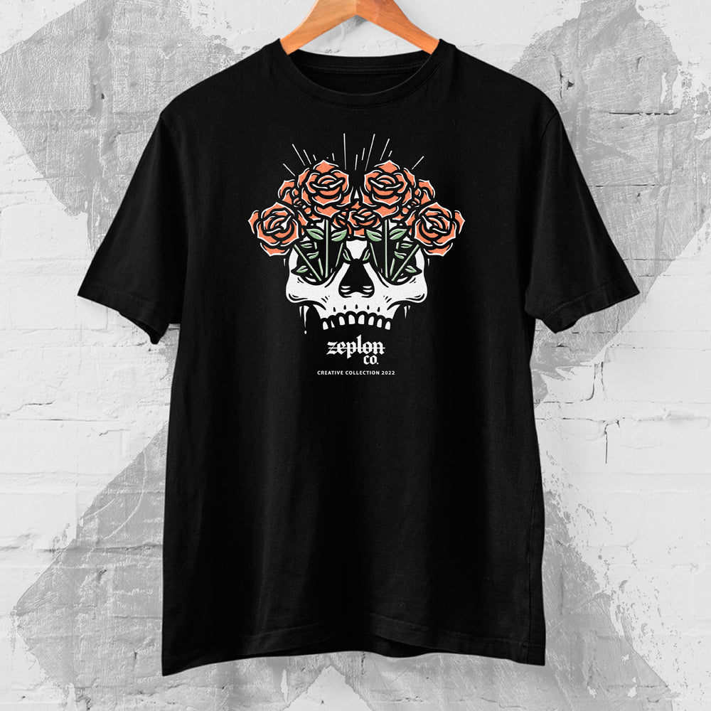 Tattoo Inspired Clothing Death Romance T-shirt Black