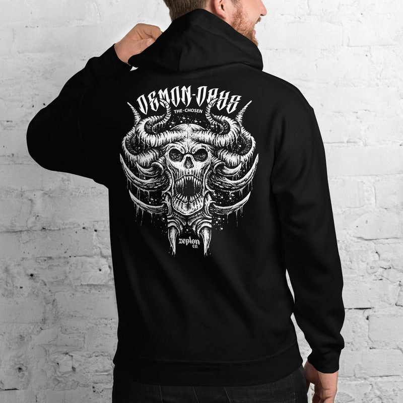 Tattoo Inspired Clothing Demon Days 'The Chosen' Hoodie Back Model