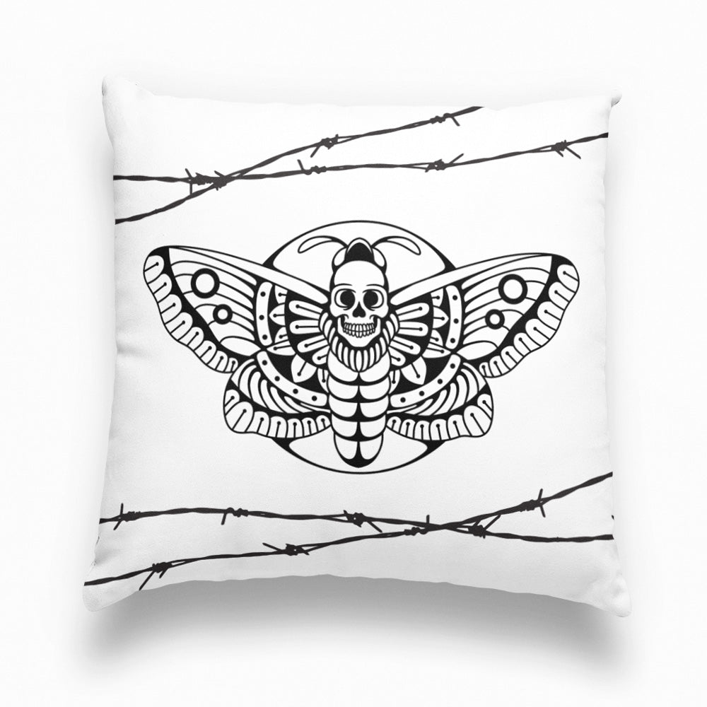 Tattoo inspired 'Death Moth' Cushion Cover