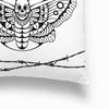 Tattoo inspired 'Death Moth' Cushion Cover Closeup