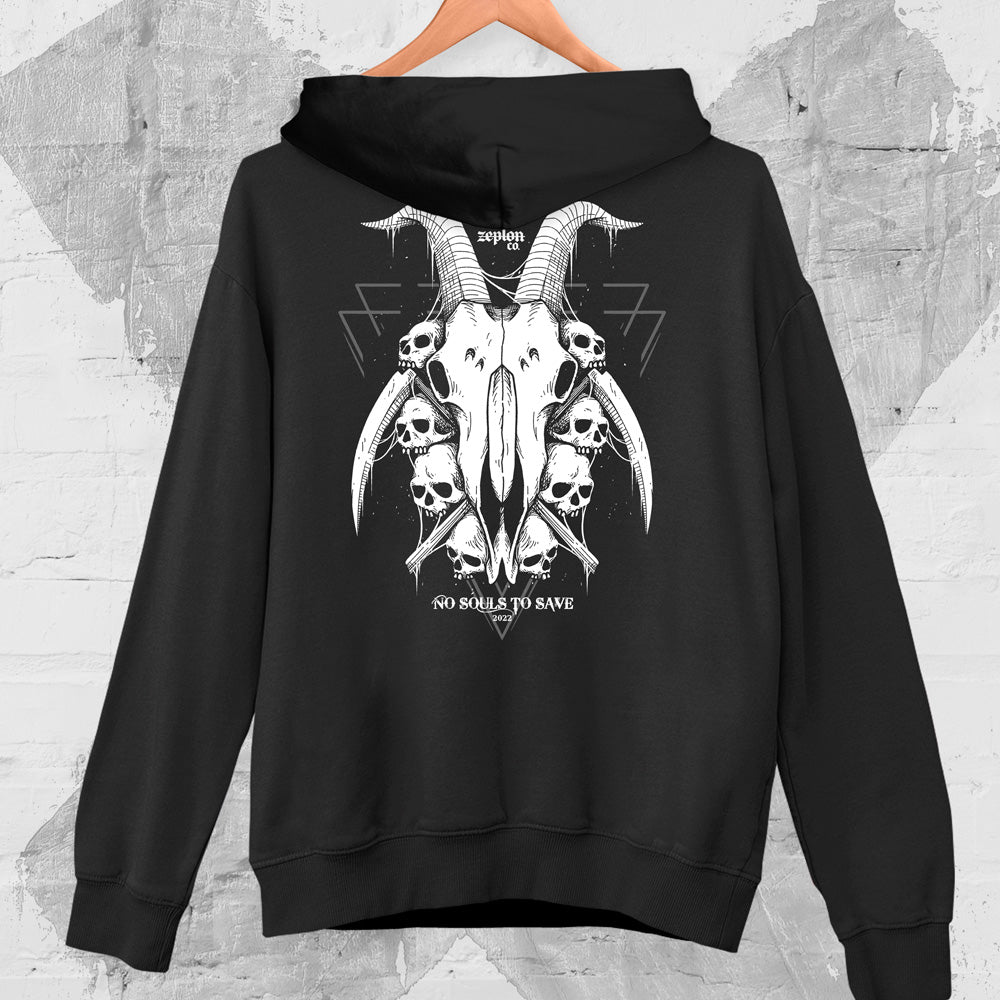 Tattoo Inspired Clothing No Souls to Save Hoodie Back