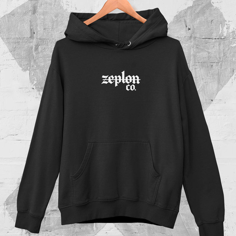 Tattoo Inspired Clothing Zeplon Co. Brand Hoodie Front