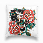 Tattoo Inspired 'Wild Beneath the Roses' Cushion Cover