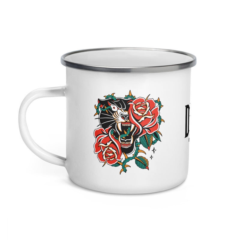 Tattoo inspired Wild Beneath the Roses Coffee Mug Front